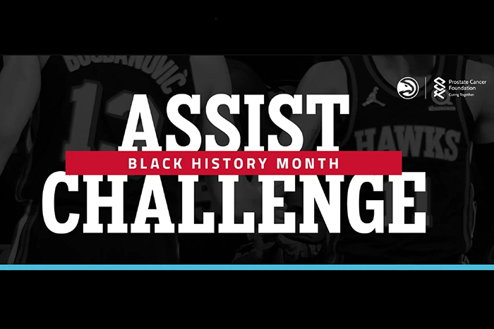 Hawks black history month assist challenge graphic
