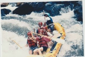 John and family white water rafting