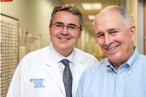 Dr. Bilen and patient Greg