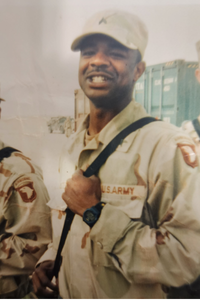 Veteran Daniel when he served in the U.S. Military