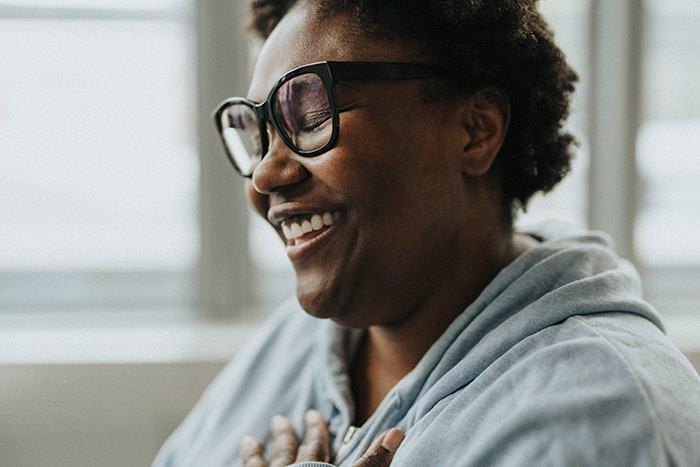 smiling woman