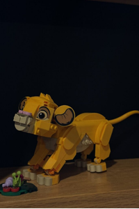 Lego lion that patient Simrit made in recovery