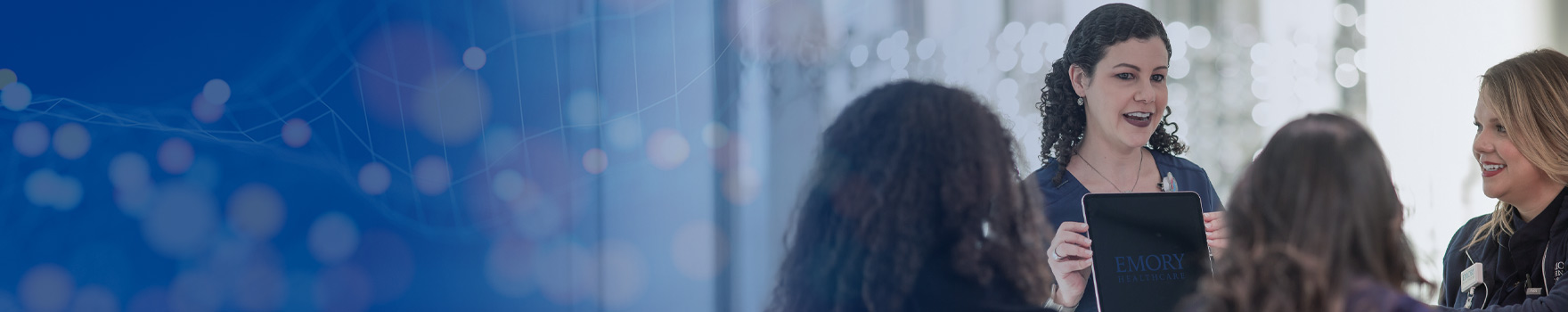 emory nurses at an orientation