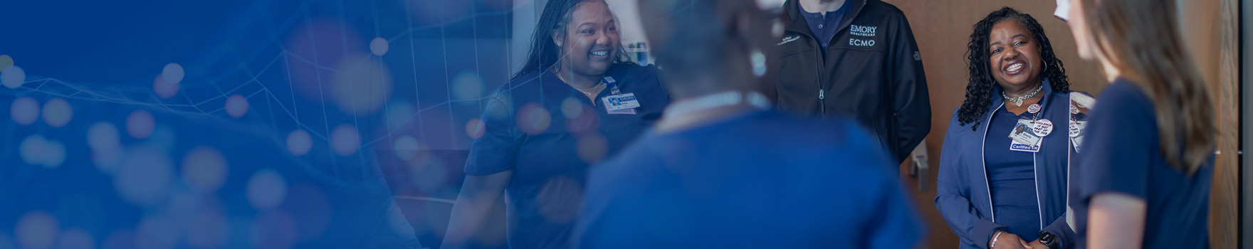 nurses chatting in a patient recovery room