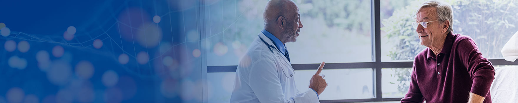 older man speaking with his doctor