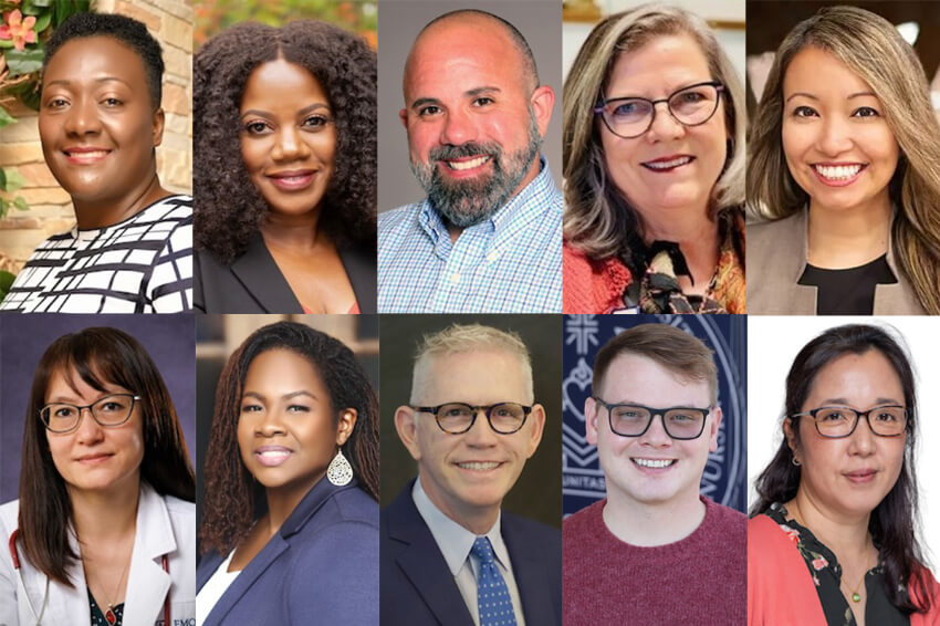 headshots of the ten nurses who are 2024 FAAN inductees