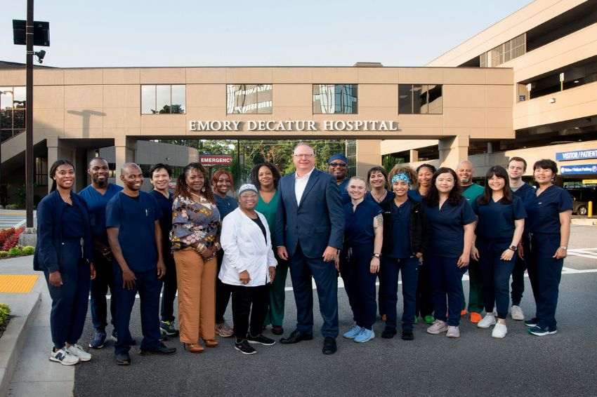 emory decatur hospital emergency department nurses and team members